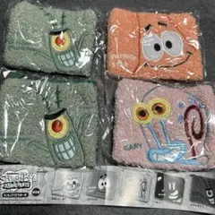 スポンジボブ　もこもこスクエアポーチ　３個②