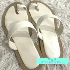 新品♡Ungrid トングサンダル ホワイト Lサイズのサムネイル