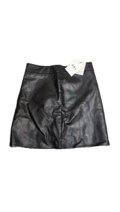 黒レザー ミニスカート