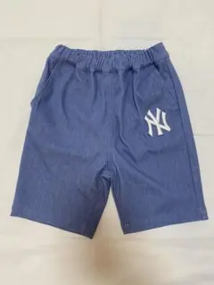 新品　プティマイン　MLB ヤンキース ハーフパンツ 90cm ズボン　タグ付き