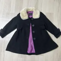 ハシュアッシュ　コート　黒　エリボア　110サイズ