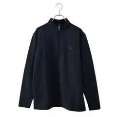 NIKE FIT THERMA ハーフジップ 長袖(M)ブラック/吸湿発熱