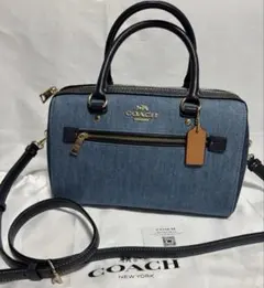 美品✨ COACH レアモデル デニム ショルダーバッグ 2way デニム