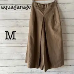 【aquagarage】アクアガレージ　ガウチョパンツ　キュロット　ベージュ　M