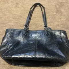 COACH EST1941 レザートートバッグ 黒 大容量 美品 - メルカリ