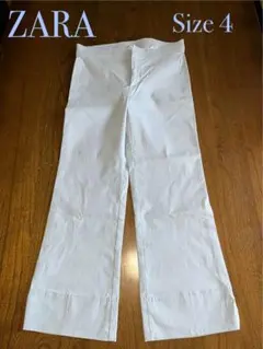 ZARA ライトブルー ワイドパンツ サイズ4