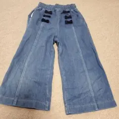 KP キッズ デニムパンツ リボン