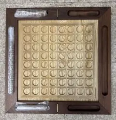 無垢材 木製オセロ 真鍮 リバーシ 6×6 ウォールナット/ボードゲーム