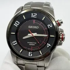 【微稼働】SEIKO kinetic 裏スケ デイト 5M62 メンズ腕時計のサムネイル