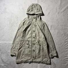 【Y8706】L.L.Bean モッズコート　サイズS カーキのサムネイル