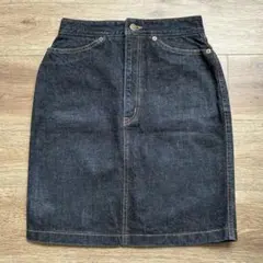 ヴィンテージ 90s《KENZO JEANS》ブラックデニム タイトスカートのサムネイル