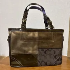 『COACH』パッチワーク トートバッグ