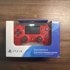 PS4 ワイヤレスコントローラー レッド 本体　ジャンク品