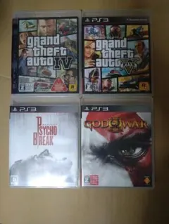 PS3　サイコブレイク　ゴッド・オブ・ウォー３　グランド・セフト・オートⅣ　Ⅴ