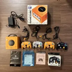 ゲームキューブ オレンジ 本体 コントローラー 箱付き ジャンク