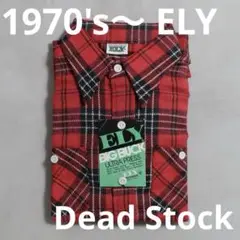新品 希少 デッド 70s ELY ネルシャツ ヘビネル シャツ usa製 美品
