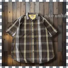 （*)様 Eckō Unltd. エコー・アンリミテッド チェック半袖シャツXXのサムネイル