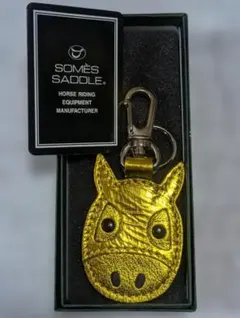 新品 ソメスサドル 馬メンコキーホルダー ホワイト - メルカリ