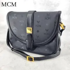 王道モノグラム MCM ヴィセトス柄 クロスボディ ショルダーバッグ 白 レザー 王道モノグラム MCM ヴィセトス柄 クロスボディ ショルダーバッグ 白