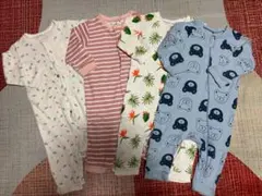Zanie Kids ロンパース カバーオール 4着セット 6-9M 70cm