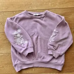 pairmanon 腕刺繍ぽわん袖裏起毛トレーナー