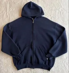 【メキシコ製】【Lサイズ】Russell ラッセル　ジップパーカー　ネイビー