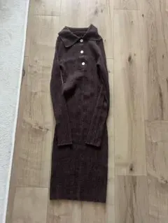 GHANDA ニットミニワンピース