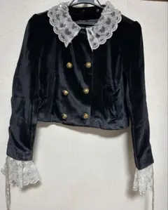 スカラップビジューアタッチドジャケット