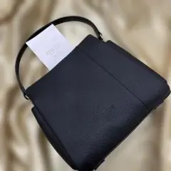 ⭐️気まぐれセール中　新品未使用　BARCOS 2way レザーハンドバッグ　黒