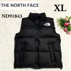 極美品【THE NORTH FACE 】ダウン ベスト ND91843 黒 XL