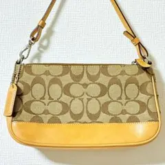 COACH コーチ アクセサリーポーチ シグネチャー ベージュ 6094