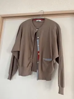 POUDOUDOU ドルマンカーディガン ブラウン