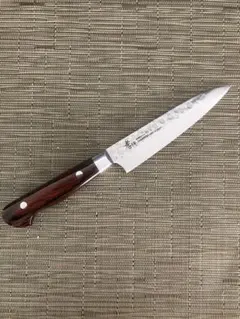 新品未使用 堺孝行 33層ダマスカス 槌目 ペティナイフ 120mm VG-10