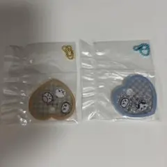ちいかわ　きゃらシャカ　チャームグミ　ハート型アクリルキーホルダー 2個セット