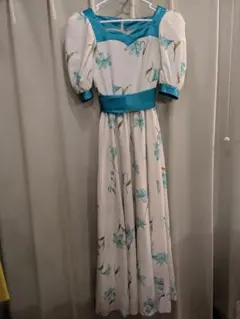 オーダーメイド　フラワープリント マキシドレス