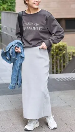 【最終お値下げ‼︎】スピックアンドスパン　タイトスカート　ラメ