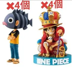 ワンピース ワールドコレクタブルフィギュア 尾田栄一郎　ルフィ　各4点 合計8点