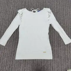 BLUE LABEL CRESTBRIDGE ニット 38 ホワイト　七分袖