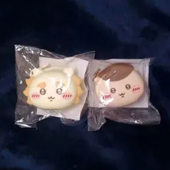 【2個set】ちいかわ　おかおミニシリコンポーチ　くりまんじゅう　シーサー