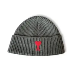グレー ニット帽