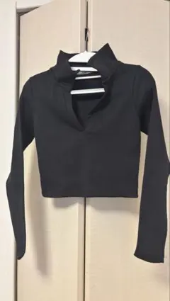 New Zara Cropped Top Long Sleeves - Sのサムネイル