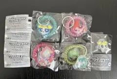 パワーパフガールズ スプリングゴムキーホルダー4点 まめキャラスタンド1点