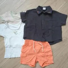 4点セット シャツ、ショートパンツ、肌着2枚