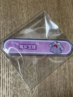 43 プロジェクトセカイ　宮女生徒　アクリル称号バッジ　バッジ　初音ミク