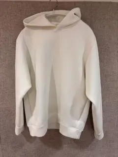 ウルトラストレッチドライスウェットプルパーカ　UNIQLO 白　S