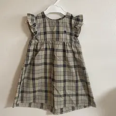 POLO チェック柄 ノースリーブワンピース