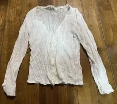 ホワイトレース長袖カーディガン