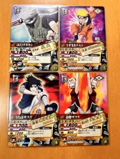 ラ*ス様 NARUTO ナルト データカードダス 3枚セット カカシ班 - メルカリ