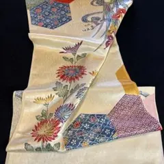 紋リンズ着物生地端切れ