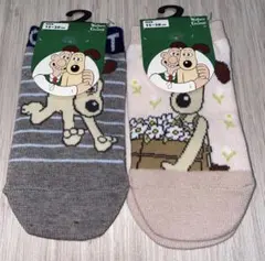 Wallace and Gromitキッズくつ下【15〜20cm】2種セット